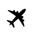 Plane icon, airplane symbol in flat style Royalty Free Stock Photo