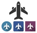 Plane icon in different variants
