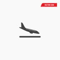 Plane icon illustration isolated vector Royalty Free Stock Photo