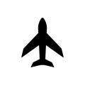 Plane icon. One of set web icons Royalty Free Stock Photo