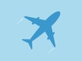 Plane icon, vector illustration, minimal design Royalty Free Stock Photo