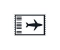 Plane icon vector logo design template Royalty Free Stock Photo