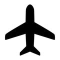 Plane Icon. Vector Simple Minimal 96x96 Pictogram Royalty Free Stock Photo