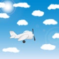 The plane - illustration