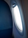 Plane interior window Royalty Free Stock Photo