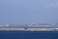 Plane landing in nice airport france Royalty Free Stock Photo