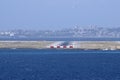 Plane landing in nice airport france Royalty Free Stock Photo