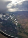 On a plane leaving Idaho