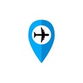 Plane map vector graphic design illustration.icon logo design elements Royalty Free Stock Photo
