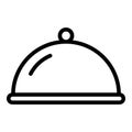 Plane meal icon, outline style