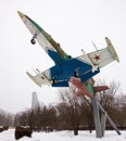 Plane-monument L-39 Albatross in the city of Balashov