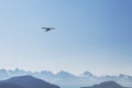 Plane and Mountains Royalty Free Stock Photo