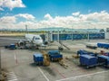 Plane Parked at Medellin Airport Royalty Free Stock Photo