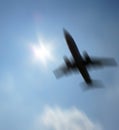 Plane passing Royalty Free Stock Photo