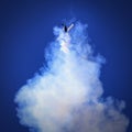 Plane Performing Formation Aerobatics at Buckeye Air Show Royalty Free Stock Photo