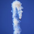 Plane Performing Formation Aerobatics at Buckeye Air Show Royalty Free Stock Photo