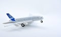 Plane plastic toy isolated on white Royalty Free Stock Photo