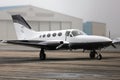 Plane on platform Royalty Free Stock Photo