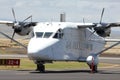 Plane on platform Royalty Free Stock Photo