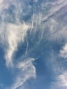 Plane Smoke Trail Royalty Free Stock Photo