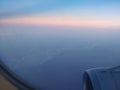 Plane sunset