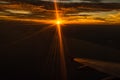 Plane sunset