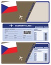 Plane ticket in Czech Republic