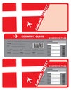 Plane ticket in Denmark