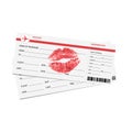 Plane tickets Royalty Free Stock Photo