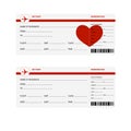 Plane tickets Royalty Free Stock Photo