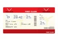 Plane tickets first class Royalty Free Stock Photo