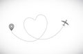 Plane track icon Royalty Free Stock Photo