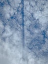 Plane trails in the sky