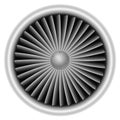 Plane turbine Royalty Free Stock Photo