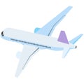 Plane vector, airplane travel icon, air jet illustration Royalty Free Stock Photo