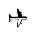 Plane vector graphic design illustration.icon logo design elements Royalty Free Stock Photo