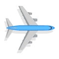 Plane Vector Icon on White Background. Transport