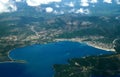Plane view, Greece island Royalty Free Stock Photo