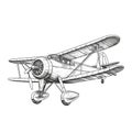 plane Vintage Airplane ai generated Royalty Free Stock Photo