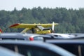 The plane wilga 35a, at Pociunu airport, Lithuania Royalty Free Stock Photo