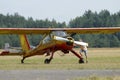 The plane wilga 35a, at Pociunu airport, Lithuania Royalty Free Stock Photo