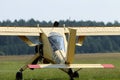 The plane wilga 35a, at Pociunu airport, Lithuania Royalty Free Stock Photo