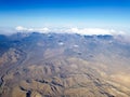 Plane Window view nevada mountains Royalty Free Stock Photo