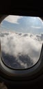 Plane Window nuage vue avion hublot