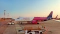 The plane Wizz air airlines