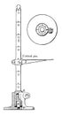 Planer Height Gage, vintage illustration