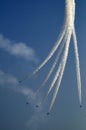 Planes at an aviatic show Royalty Free Stock Photo