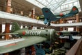 Planes in the museum. Pyshma, Ekaterinburg, Russia - August 16,