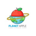 Planet Apple Logo Design