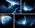 Planet Eart Apocalypse pack Royalty Free Stock Photo